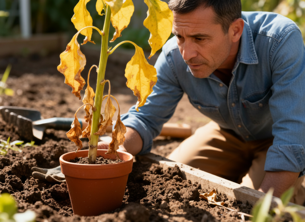 Common vegetable gardening mistakes and healthy plants